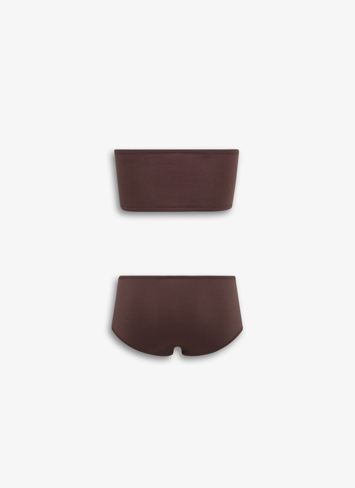 SECOND-SKIN KNIT LINGERIE SET ALAÏA BROWN SECOND-SKIN KNIT LINGERIE SET